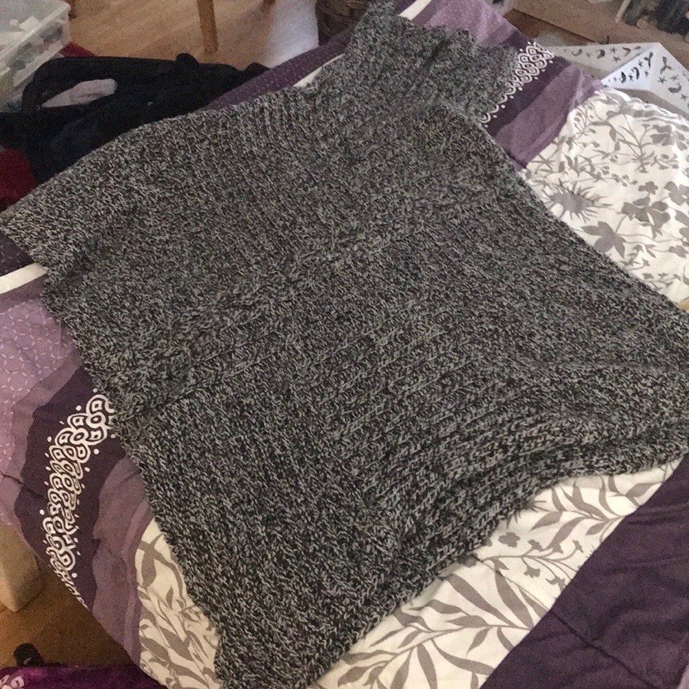 Knitted poncho